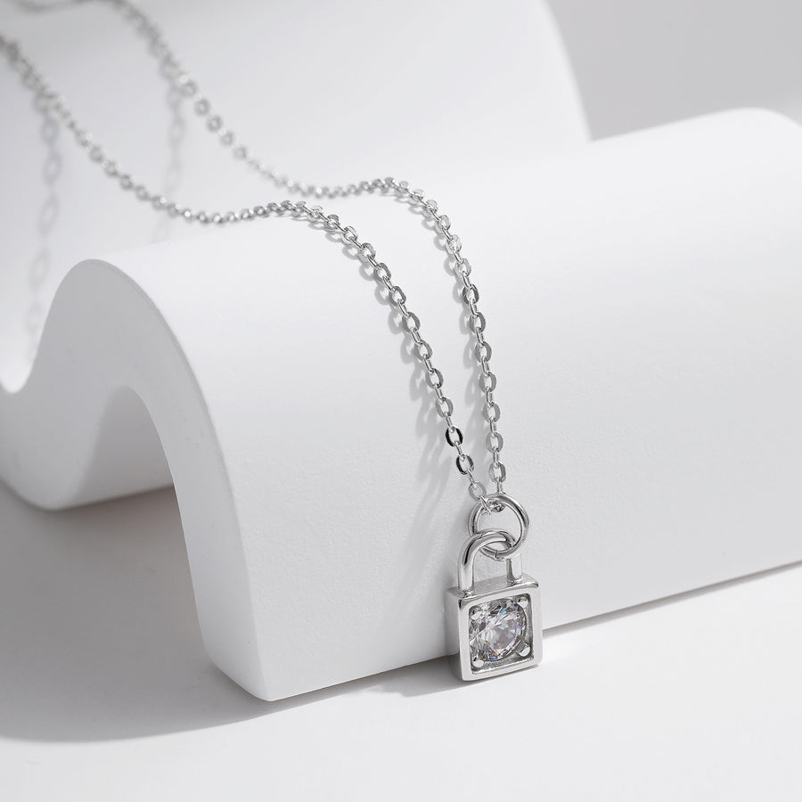 Pendentif en Argent 925 Taille Diamant Style Luxe Léger