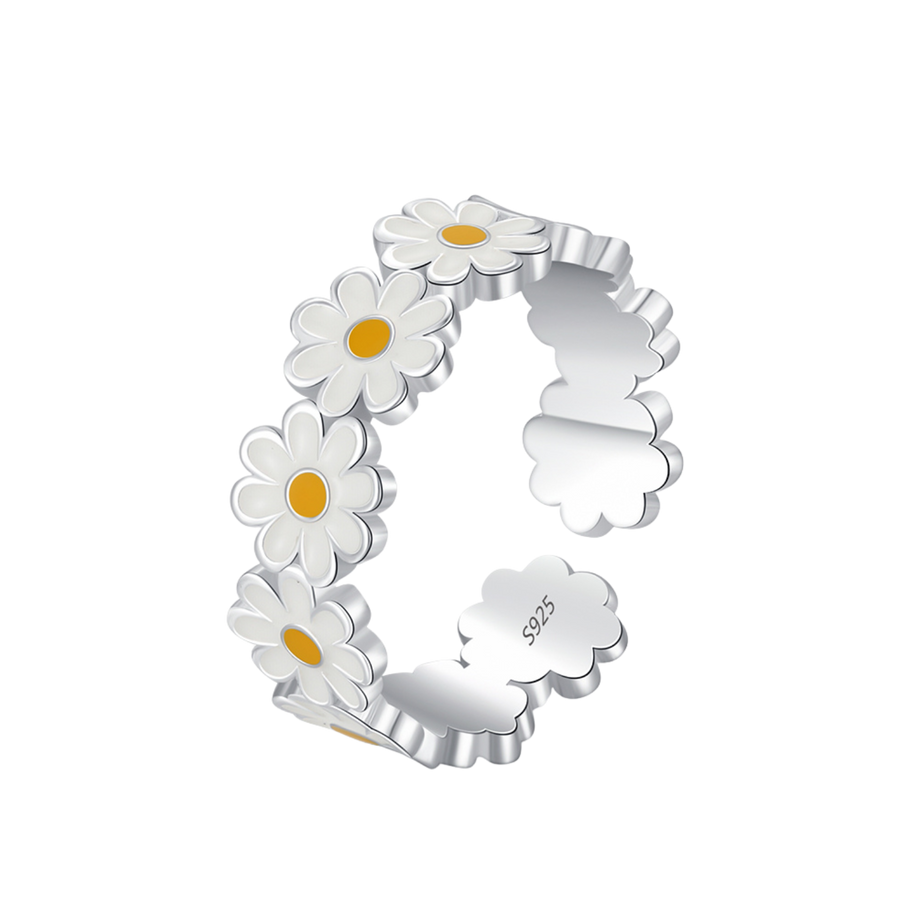 Bague Paquerette Argent Femme | Bague Marguerite
