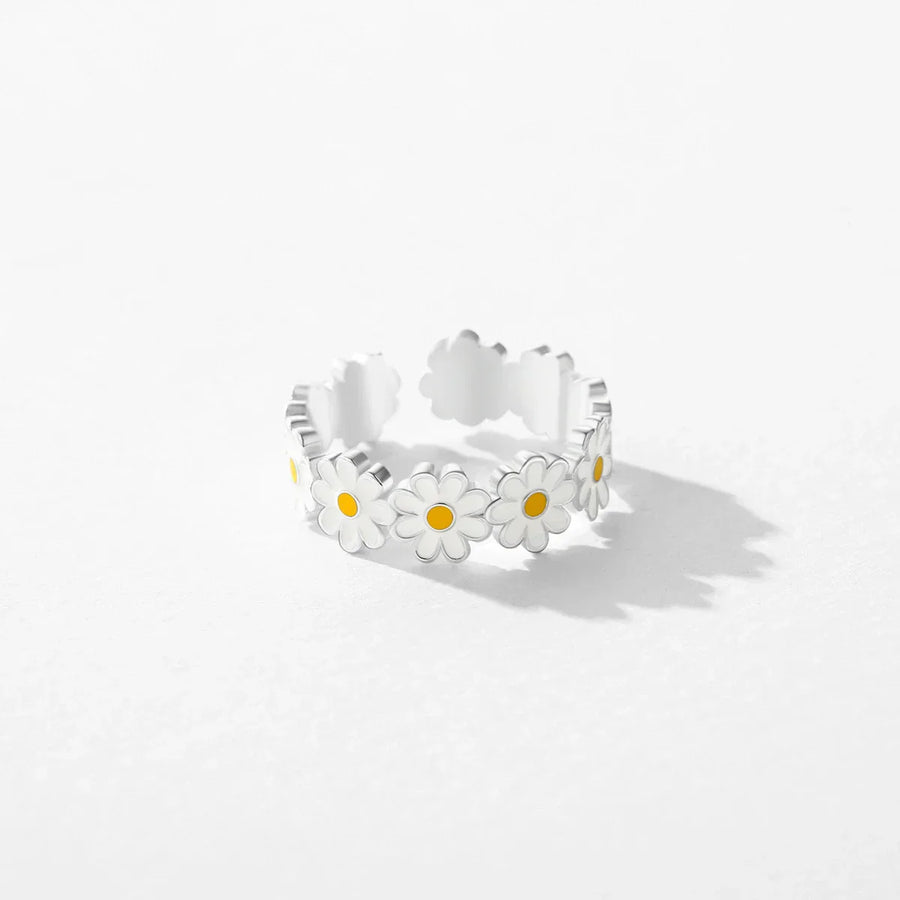 Bague Paquerette Argent Femme | Bague Marguerite