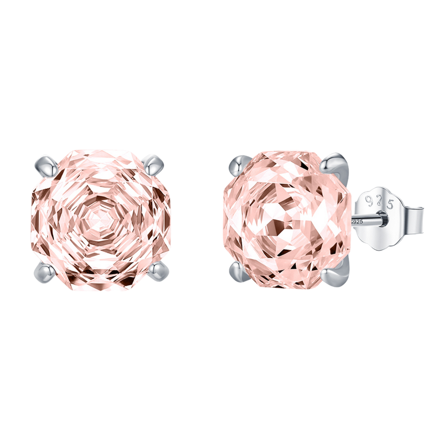 Boucle d’oreille Rose Poudré | Bijoux Argent