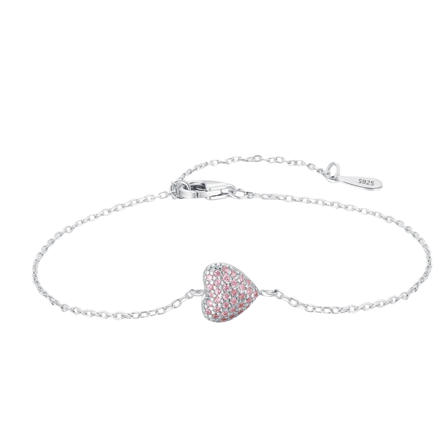 Bracelet Argent Femme Coeur | Bracelet Argent