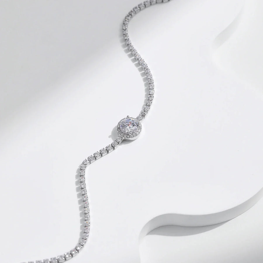 Bracelet Argent Femme Tennis