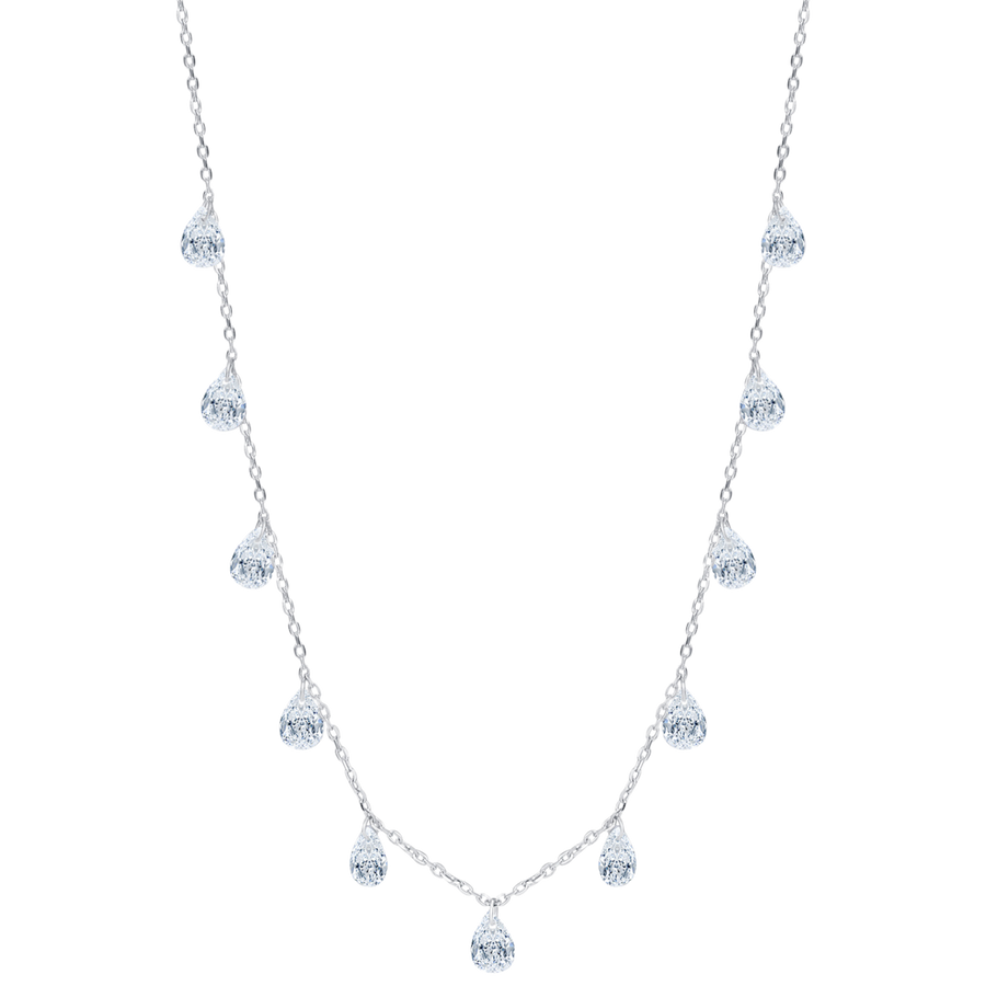 Collier Ras de cou Argent et Zircons