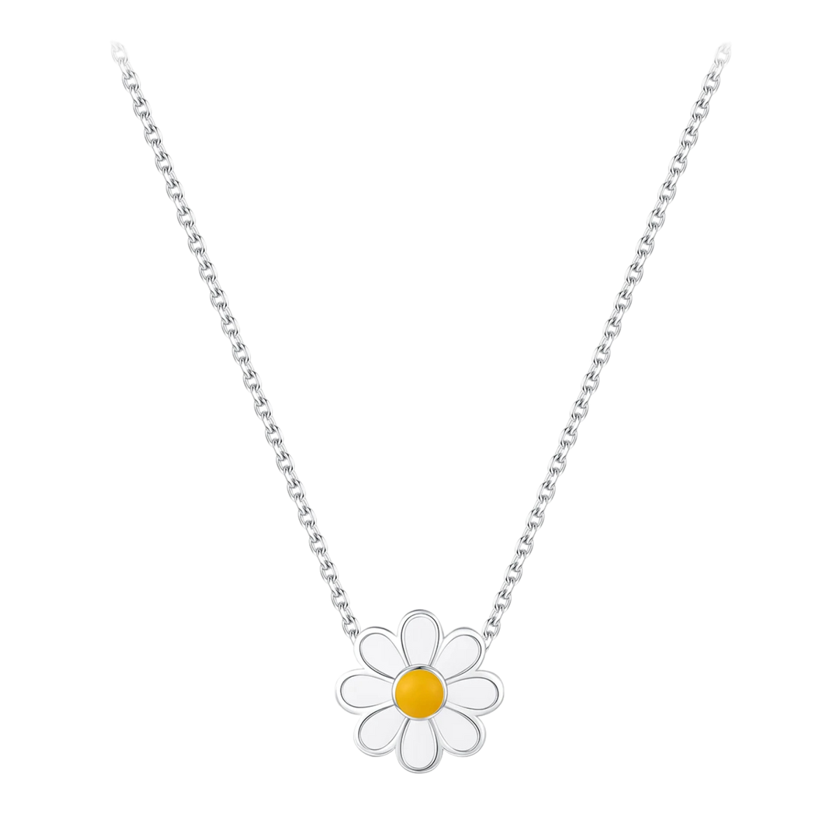 Collier Paquerette | Collier Argent Pour Femme | Pendentif