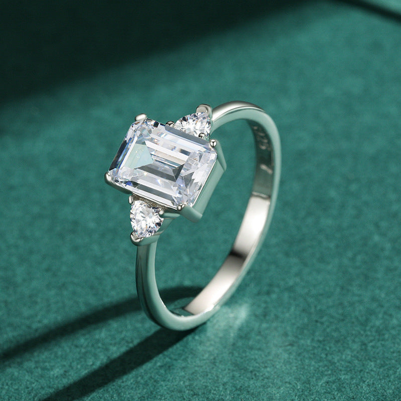 Bague de Mariage Modian en Argent 925 avec Zircon Style Coréen Luxe
