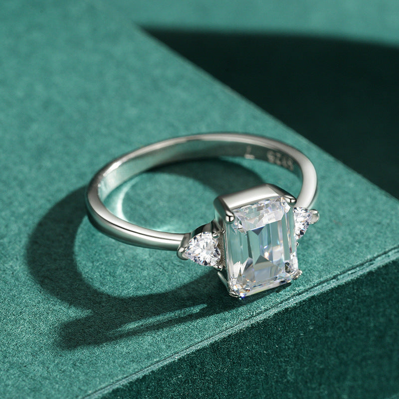 Bague de Mariage Modian en Argent 925 avec Zircon Style Coréen Luxe