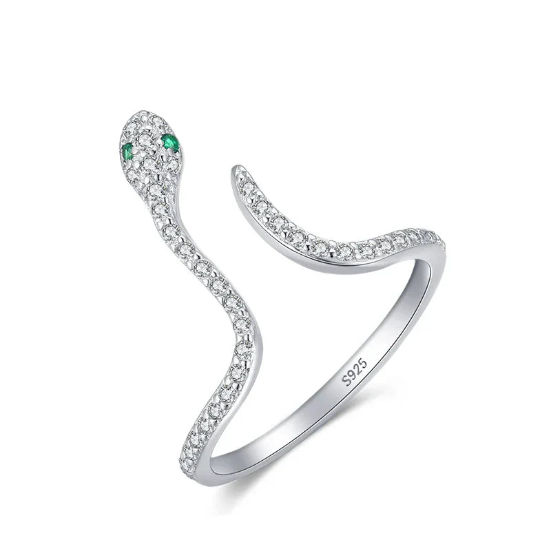 Bague Serpent Argent Réglable | Bijoux Femme