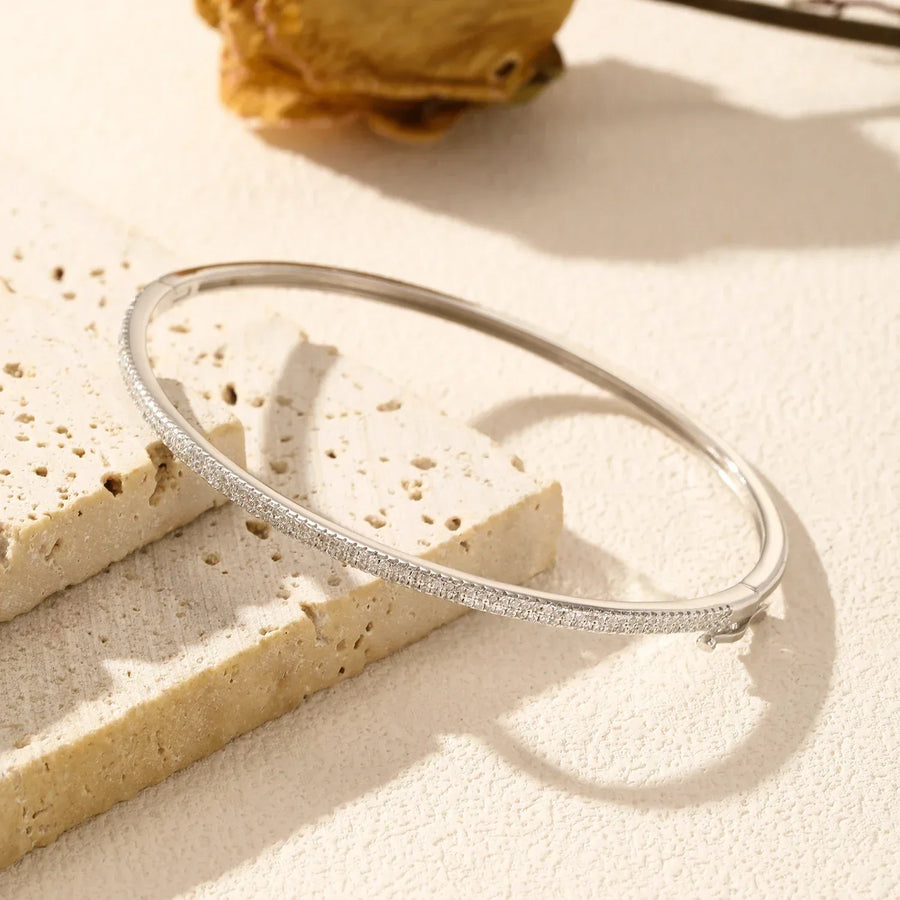 Bangle Jonc Argent pour Femme | Bracelet jonc