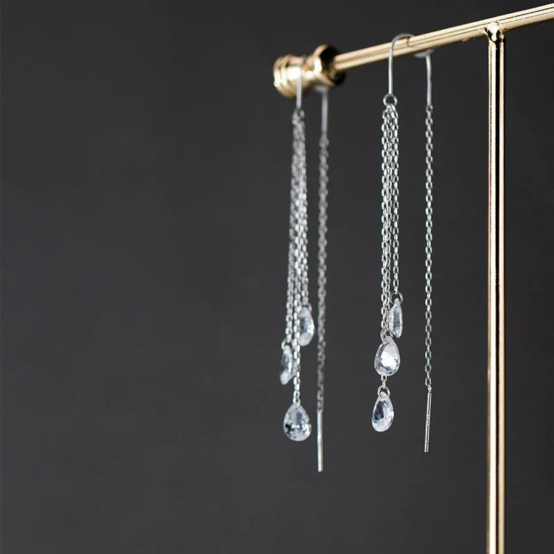 Boucles d’oreilles Pendantes Chaîne