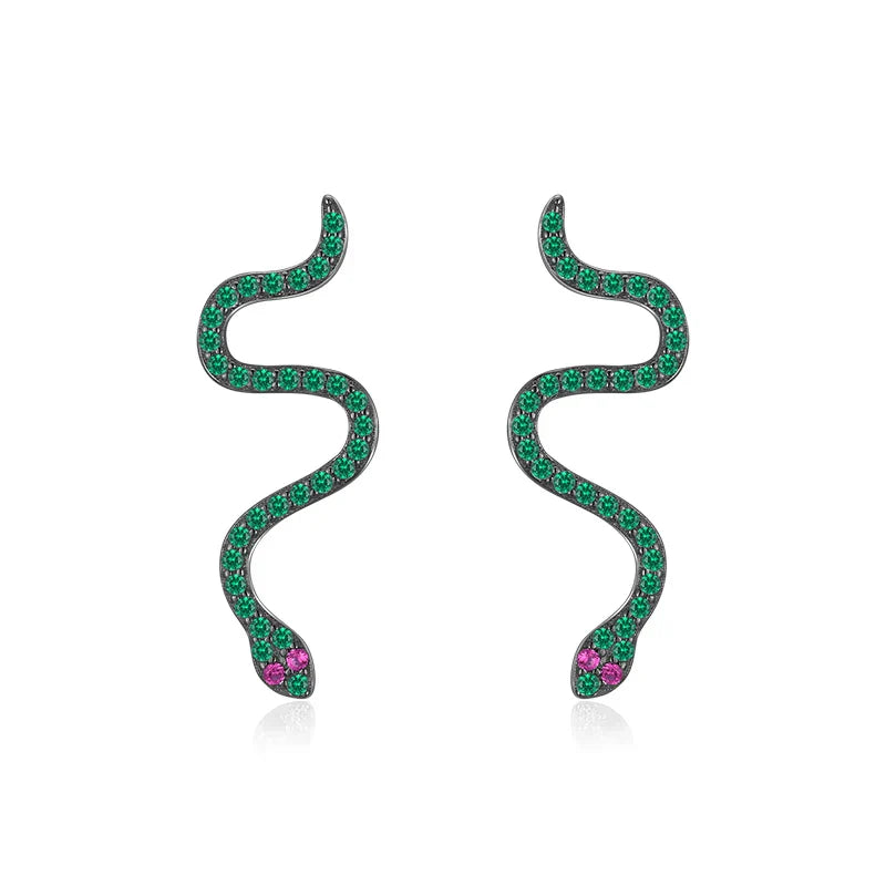Boucles d’oreilles Serpent Argent 925