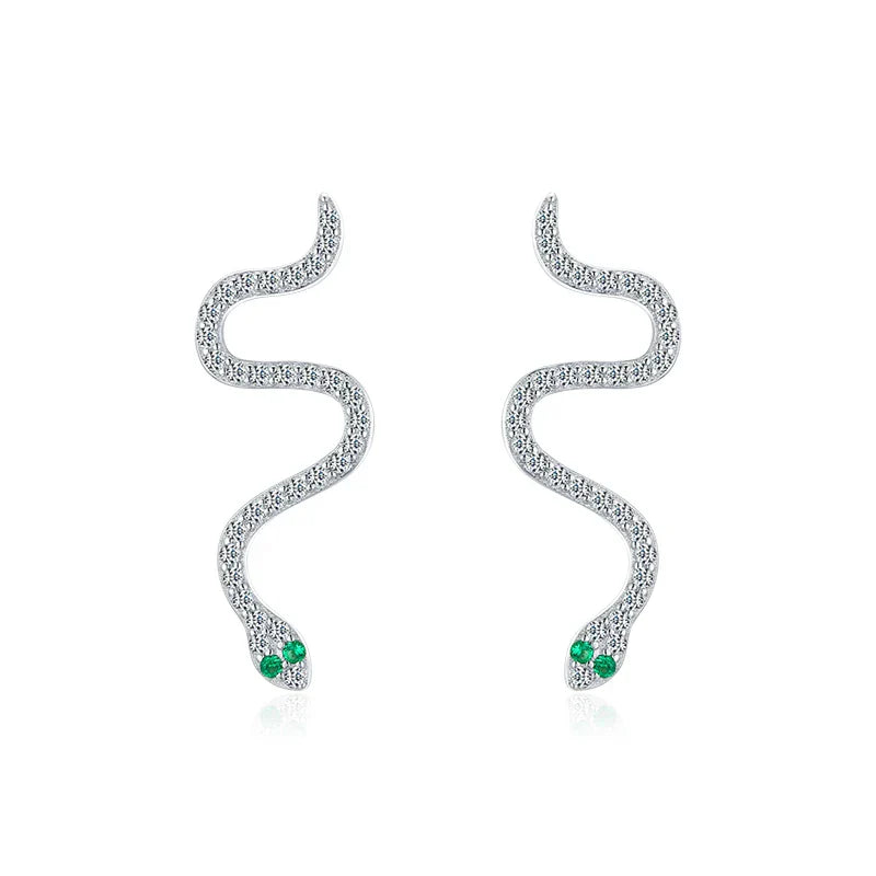 Boucles d’oreilles Serpent Argent 925