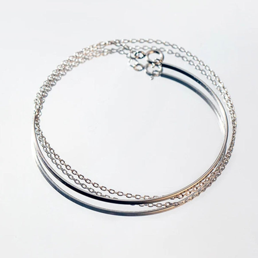 Bracelet Argent Femme Chaîne Multi-Rangs | Bijoux Argent
