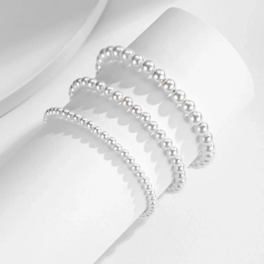 Bracelet Perles Argent | Bracelet Femme