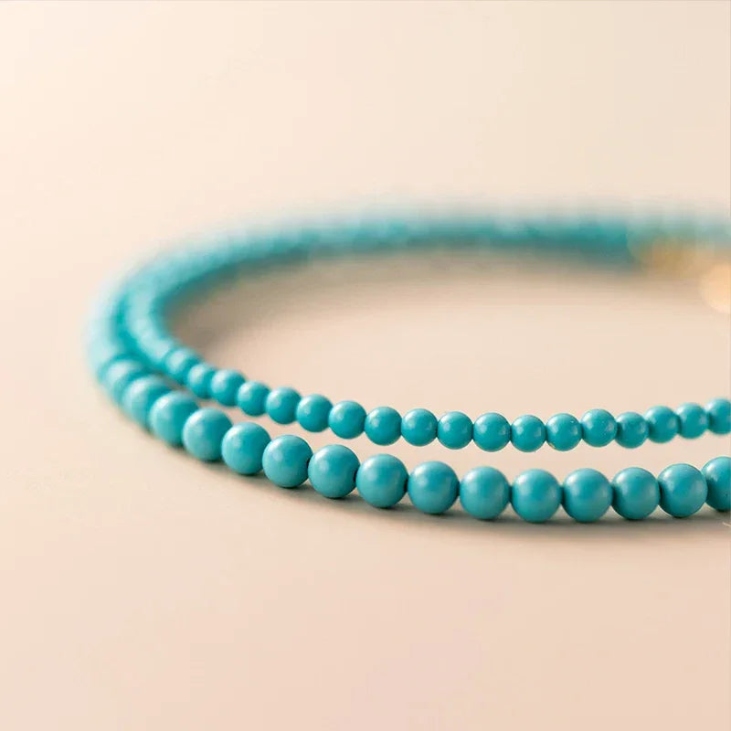 Bracelet Perles Turquoise Argent 925 | Bijoux Femmes