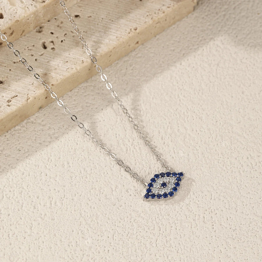 Collier Argent Femme Oeil