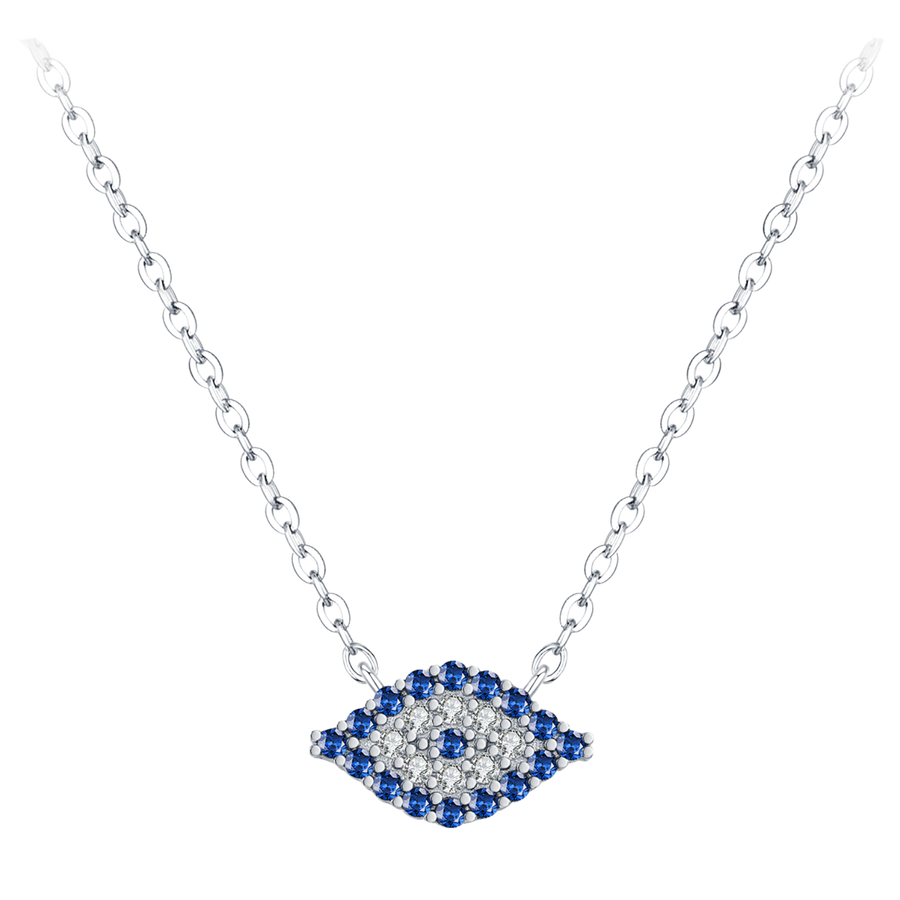 Collier Argent Femme Oeil