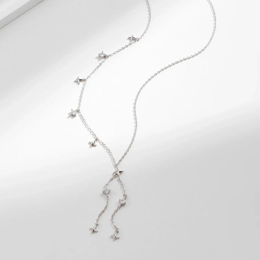 Collier Femme Argent Cravate Etoile